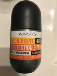MONOPRIX - Protection 5 en 1- Déodorant 48h