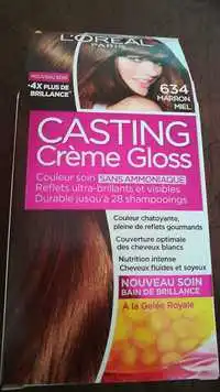 L'ORÉAL - Casting crème gloss - Couleur soin 634 marron miel