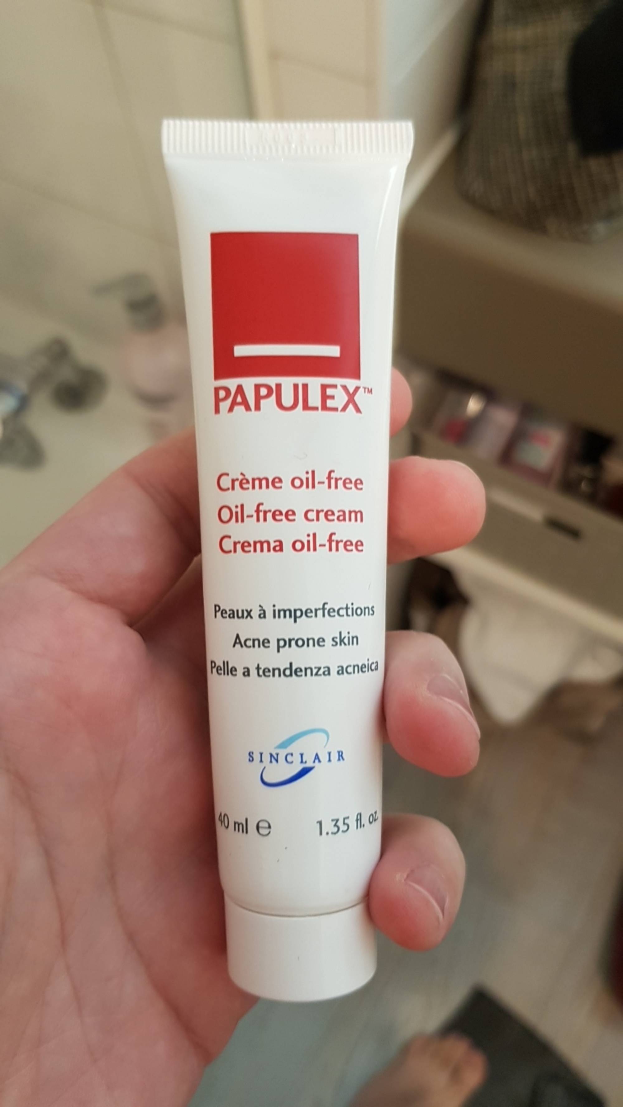 PAPULEX - Sinclair - Crème oil-free pour peaux à imperfections