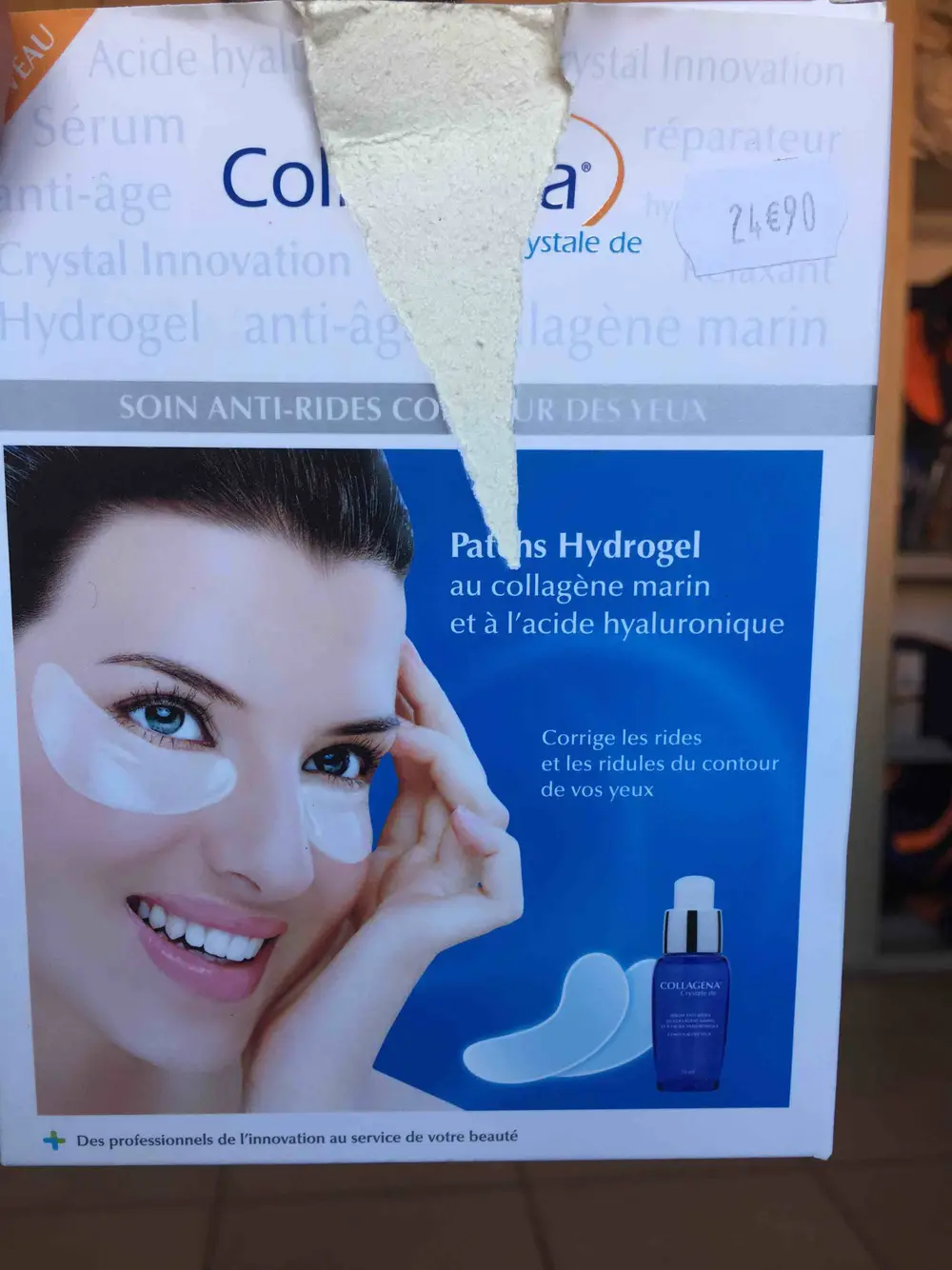 COLLAGENA - Patchs Hydrogel - Soin anti-rides contour des yeux