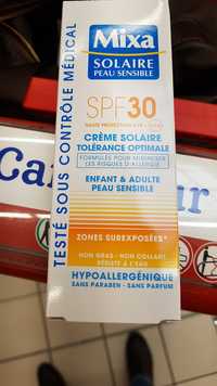 MIXA - Solaire peau sensible - Crème tolérance optimale spf 30