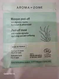 AROMA-ZONE - Masque peel-off aux alginates marins