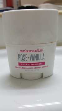 SCHMIDT'S - Rose + Vanilla - Natural déodorant