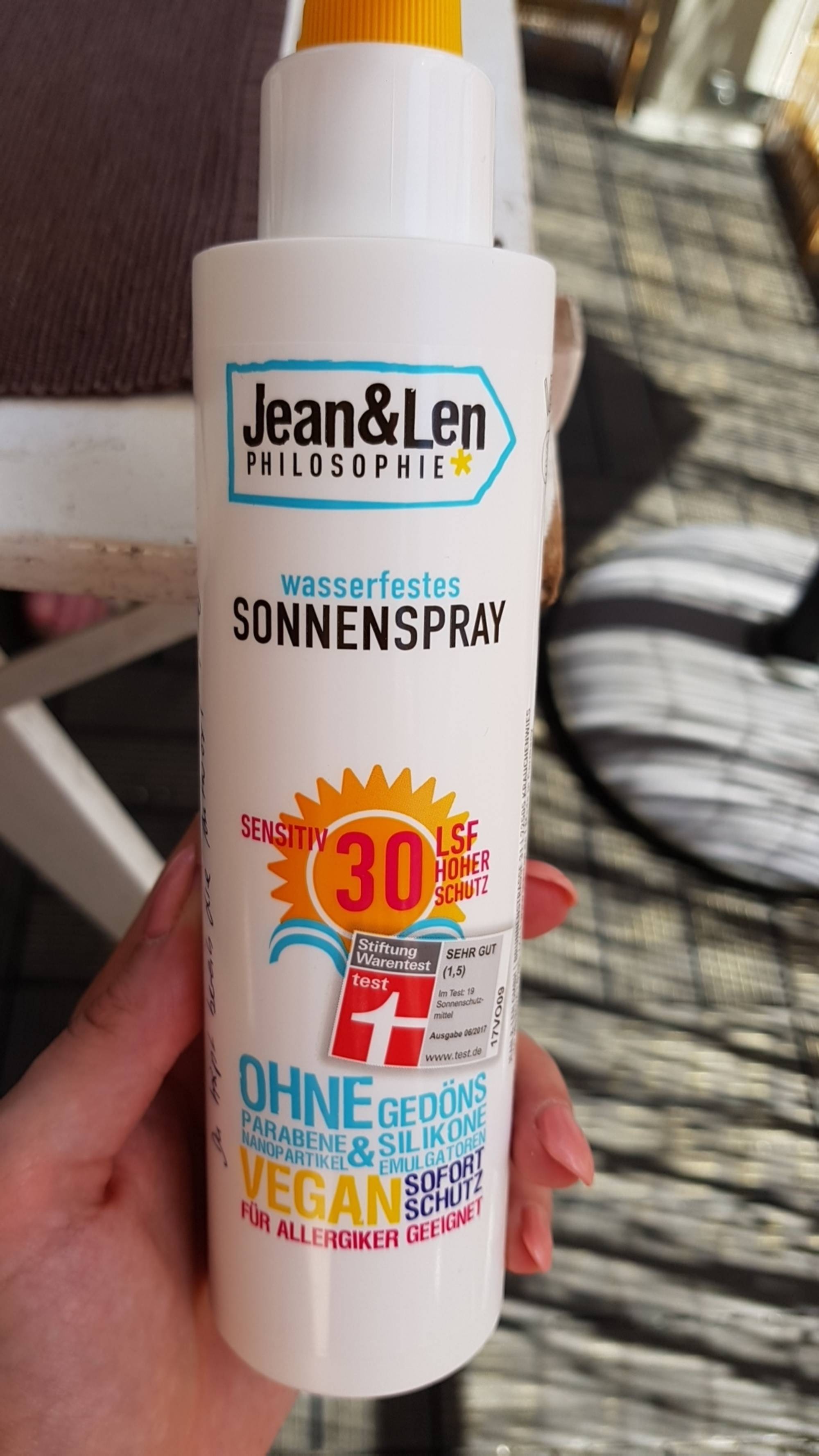 JEAN&LEN PHILOSOPHE - Wasserfestes - Sonnenspray sensitiv LSF 30
