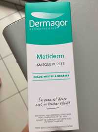 DERMAGOR - Matiderm - Masque pureté peaux mixtes  à grasses