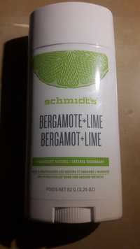 SCHMIDT'S - Bergamote+lime - Déodorant naturel