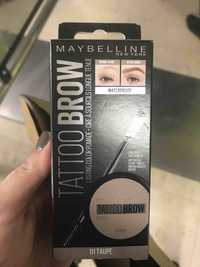 MAYBELLINE NEW YORK - Tatoo brow - Cire à sourcils 01 taupe