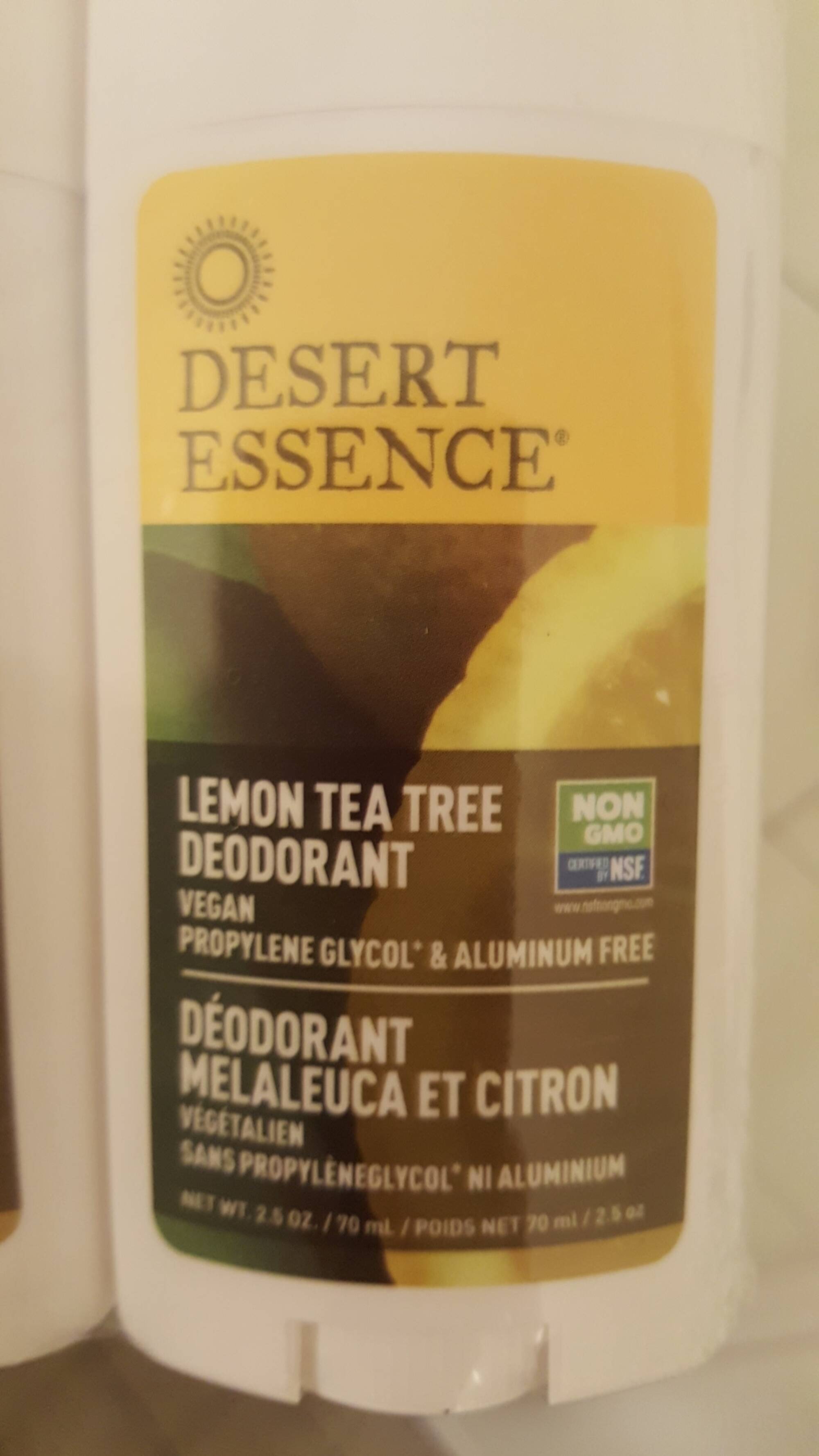 DESERT ESSENCE - Déodorant melaleuca et citron
