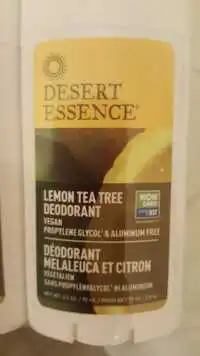 DESERT ESSENCE - Déodorant melaleuca et citron