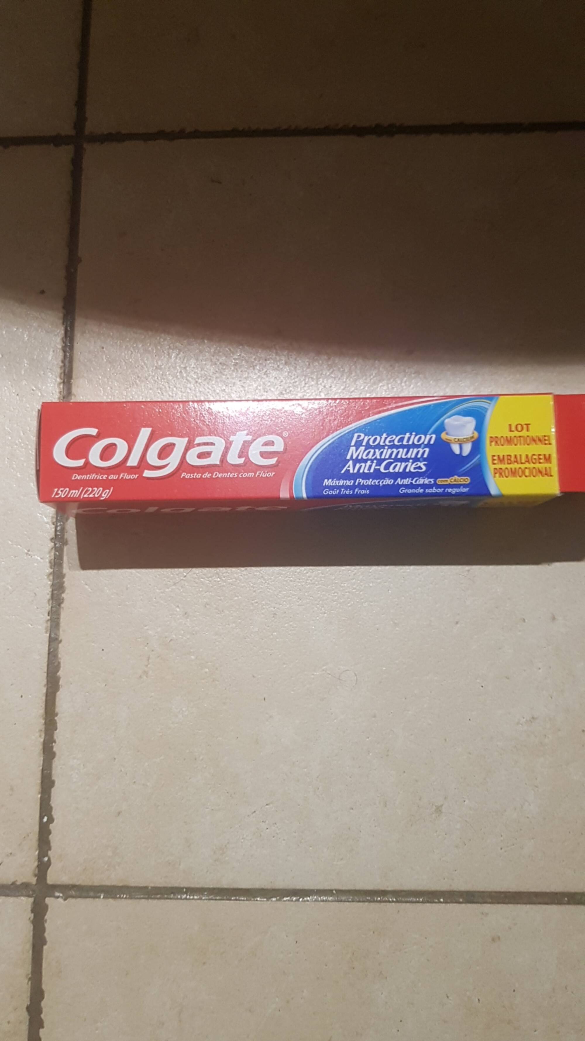 COLGATE - Protection maximum anti-caries - Dentifrice