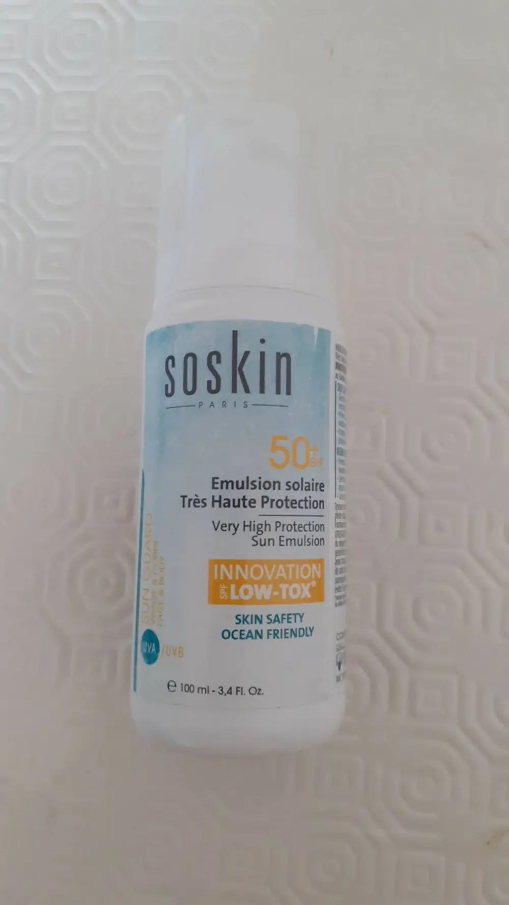 SOSKIN - Emulsion solaire très haute protection SPF 50 +