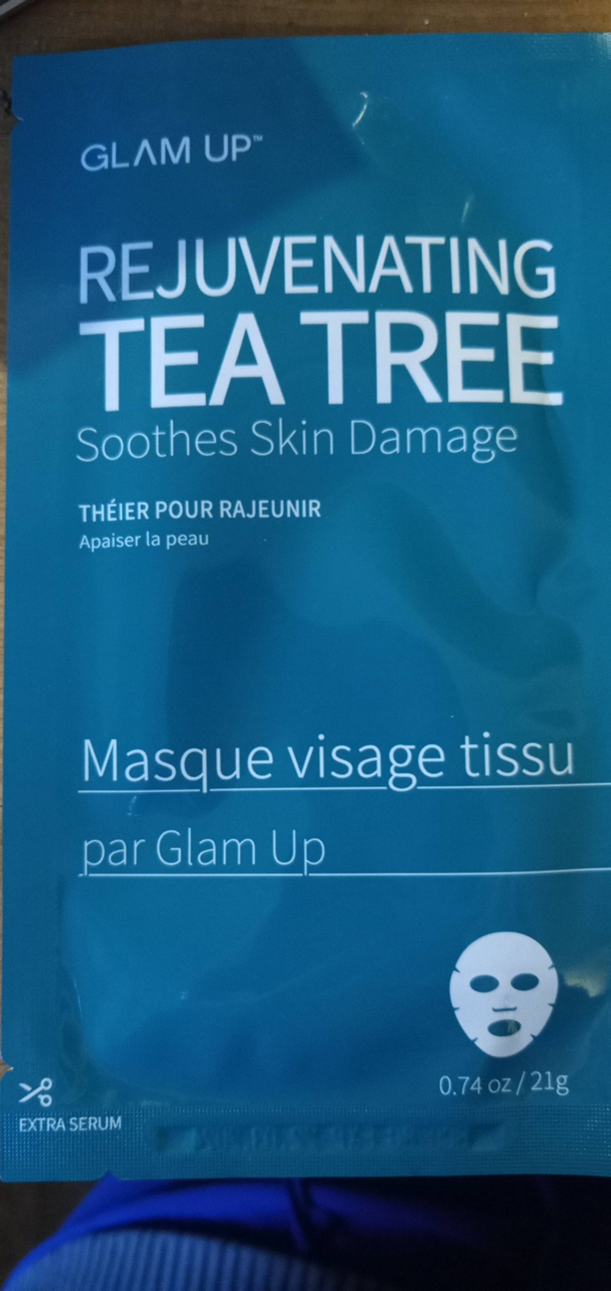 GLAM'UP - Rejuvenating tea tree - Masque visage tissu théier