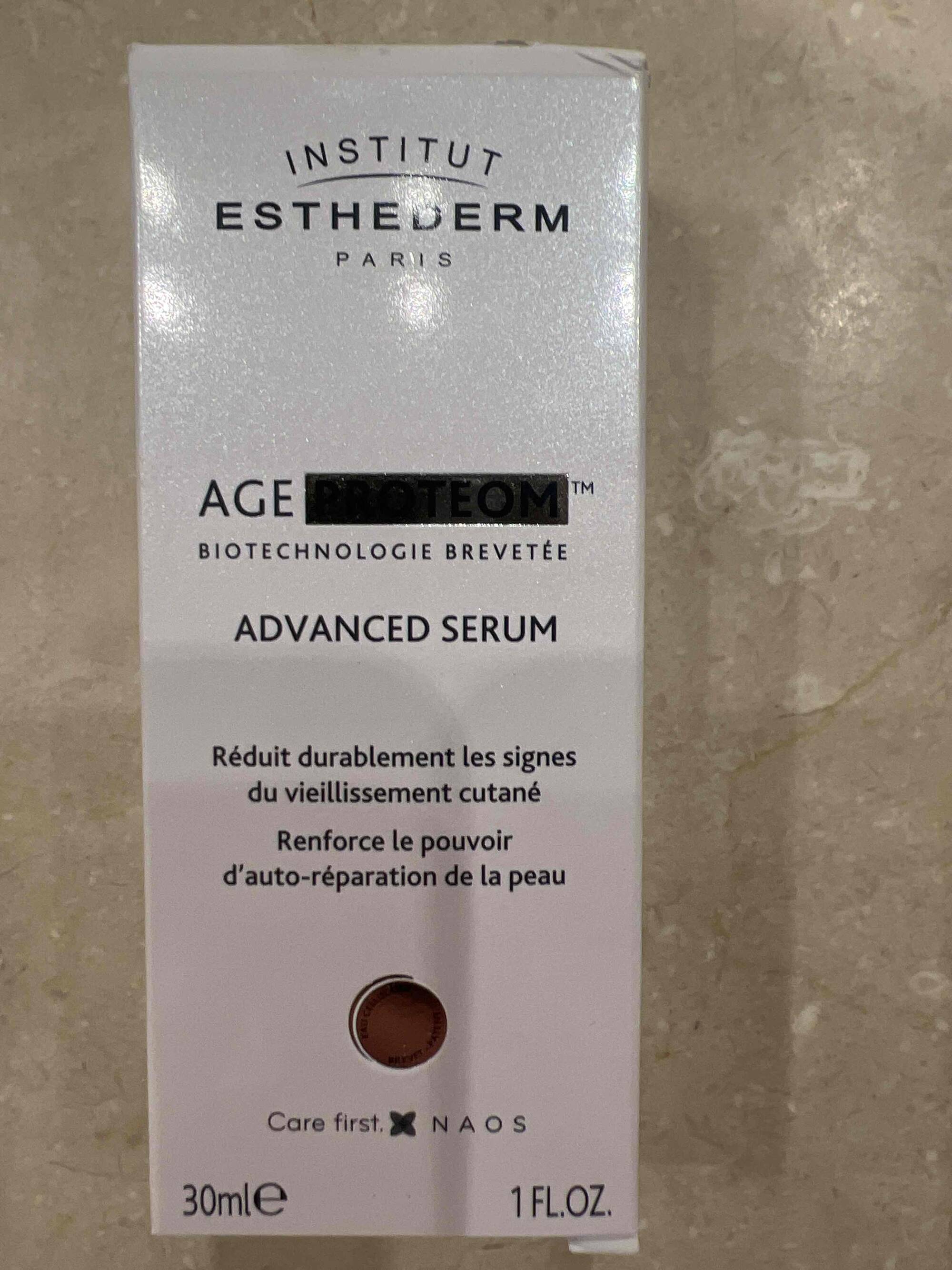 INSTITUT ESTHEDERM - Age proteom - Advenced serum