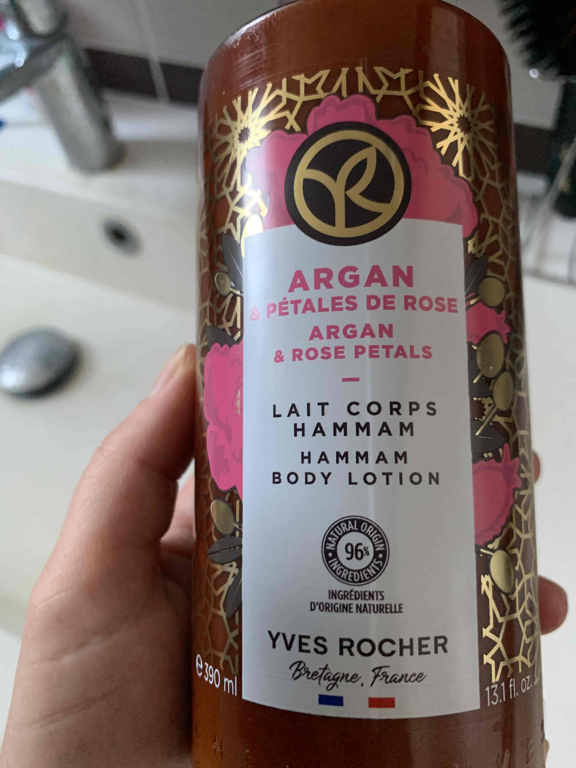 YVES ROCHER - Argan et pétales de rose - Lait corps Hammam 