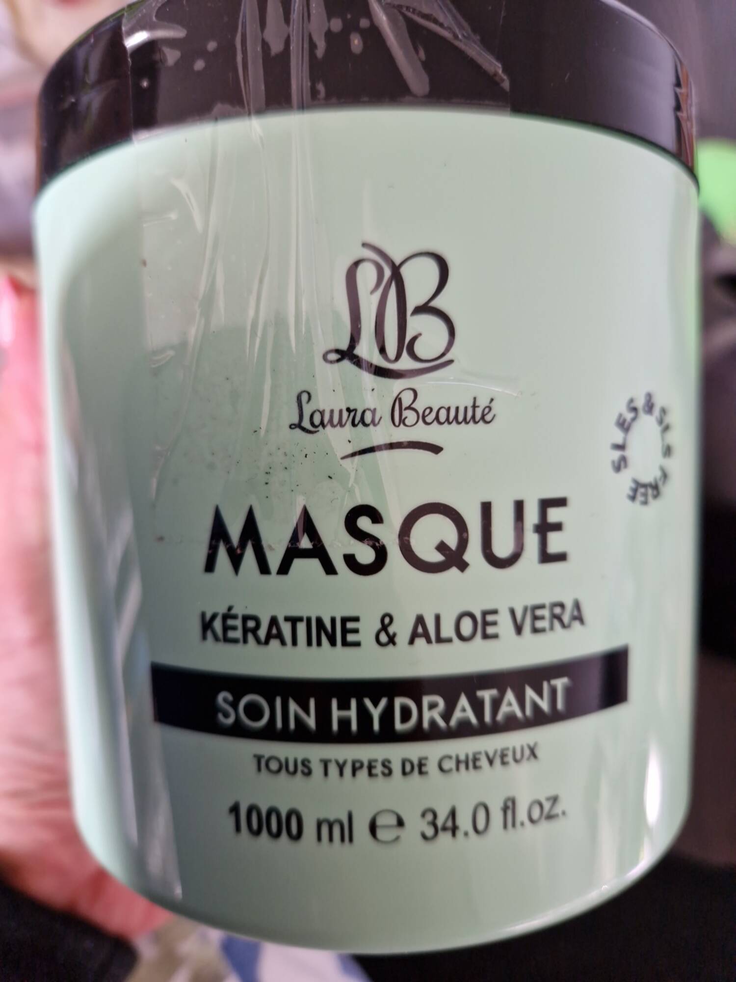 LAURA BEAUTÉ - Soin hydratant - Masque kératine et aloe vera