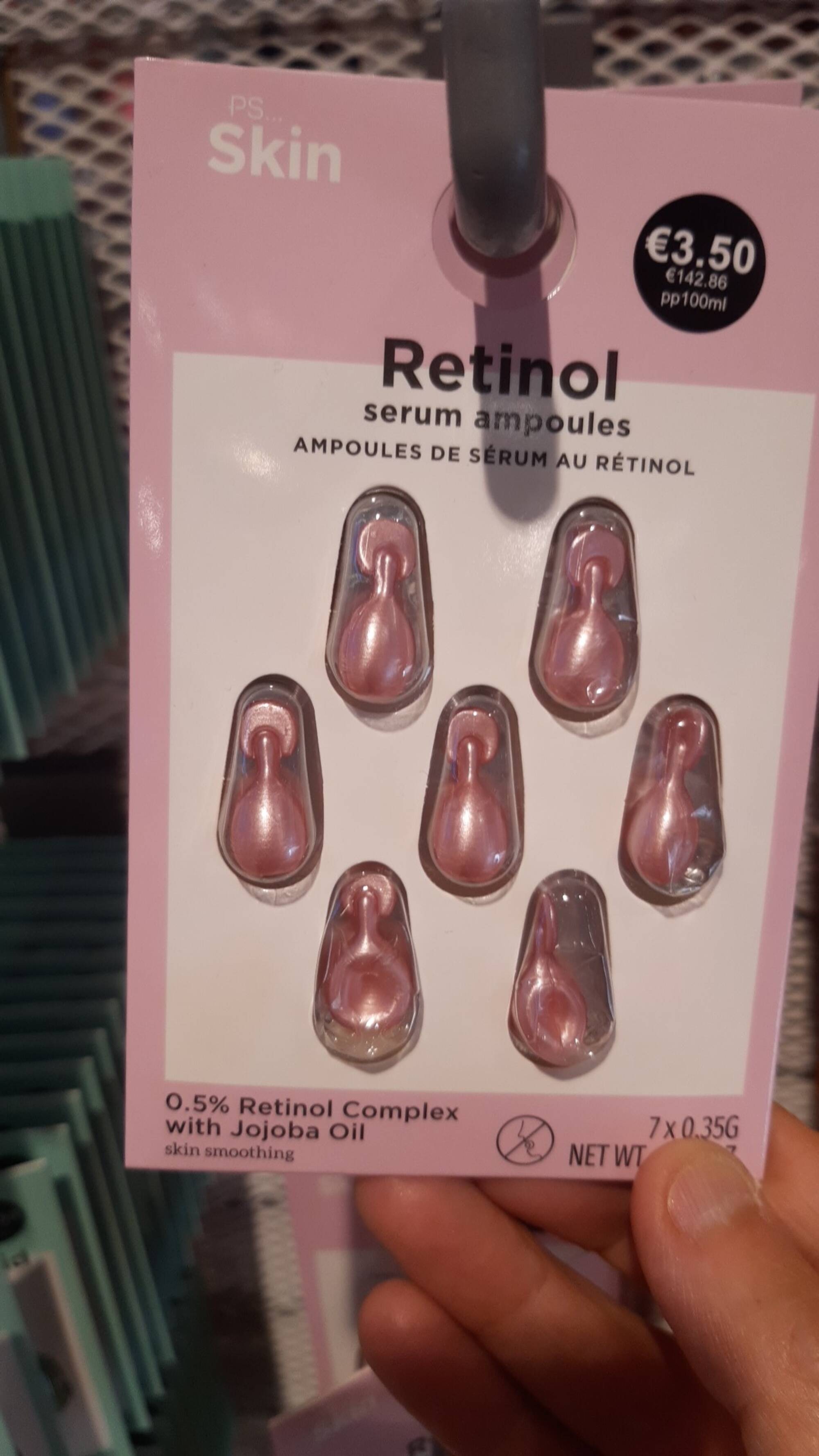 PS SKIN - Retinol -serum ampoules