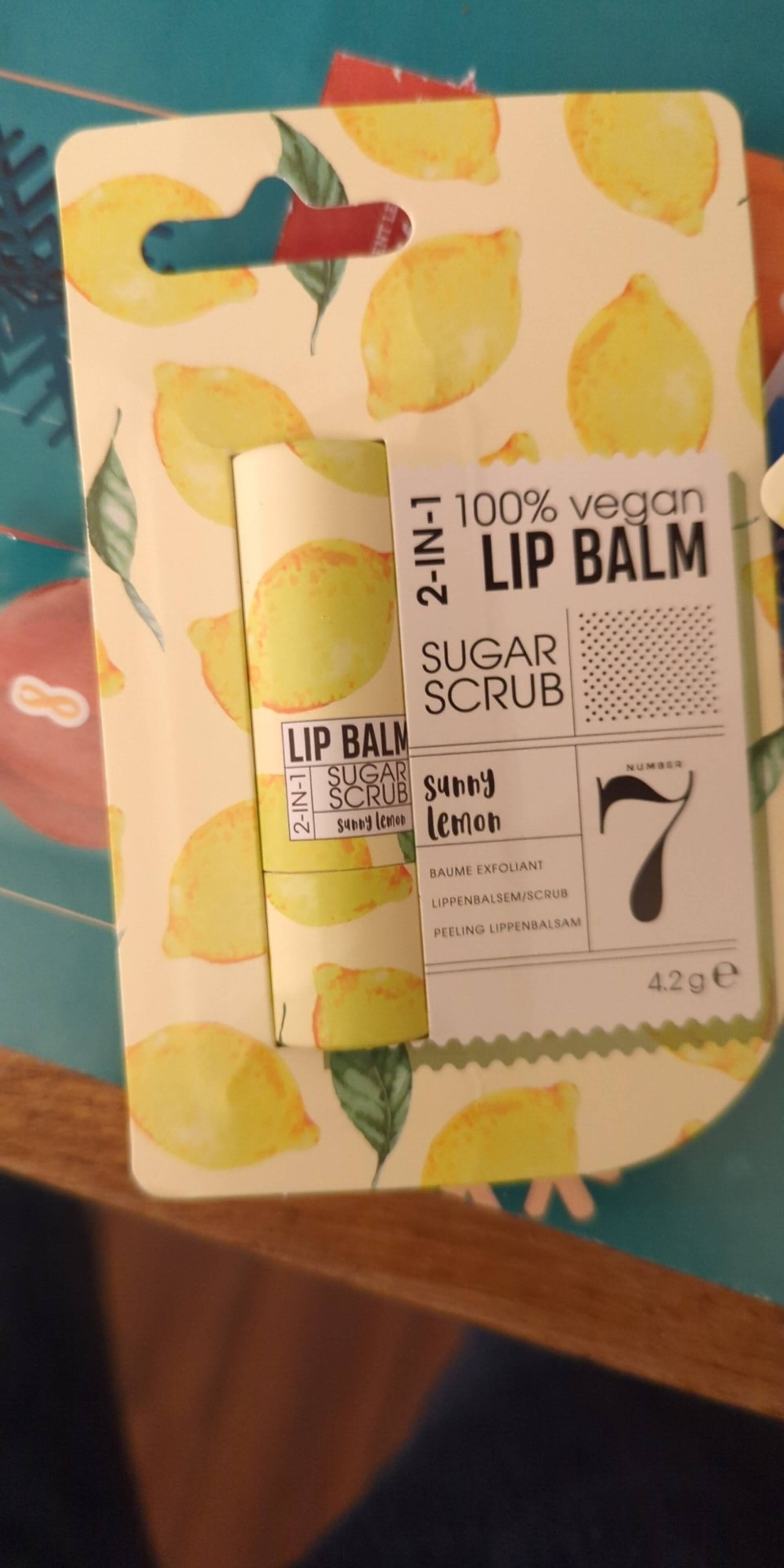 MAXBRANDS - Sugar scrub - 2 in 2 lip balm sunny lemon number 7
