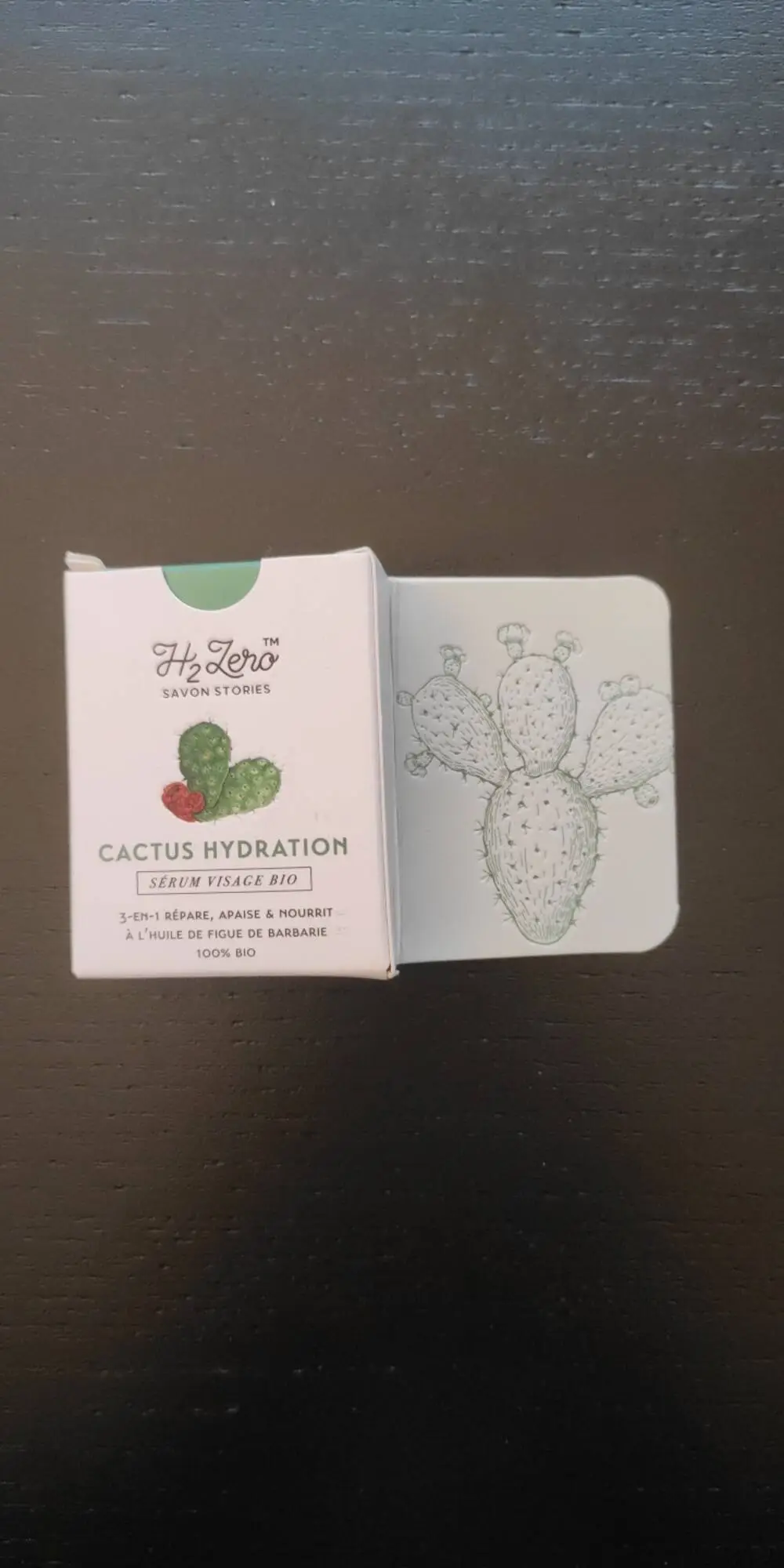 H2ZERO - Cactus hydration - Sérum visage bio