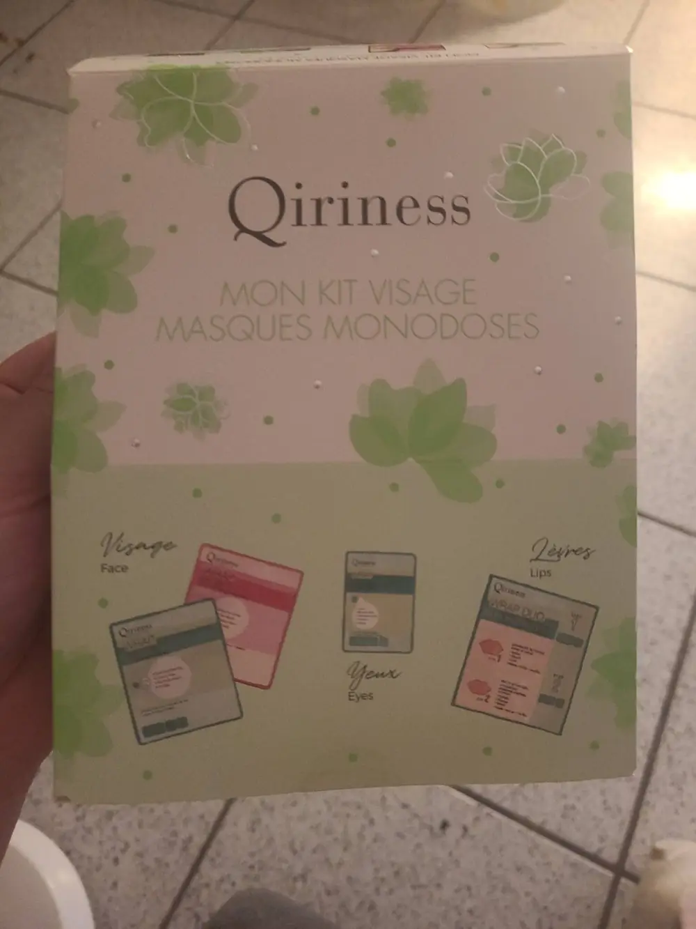 QIRINESS - Mon kit visage masques monodoses