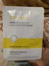 RETINOL - Masque feuille facial rétinol