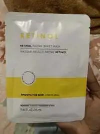 RETINOL - Masque feuille facial rétinol