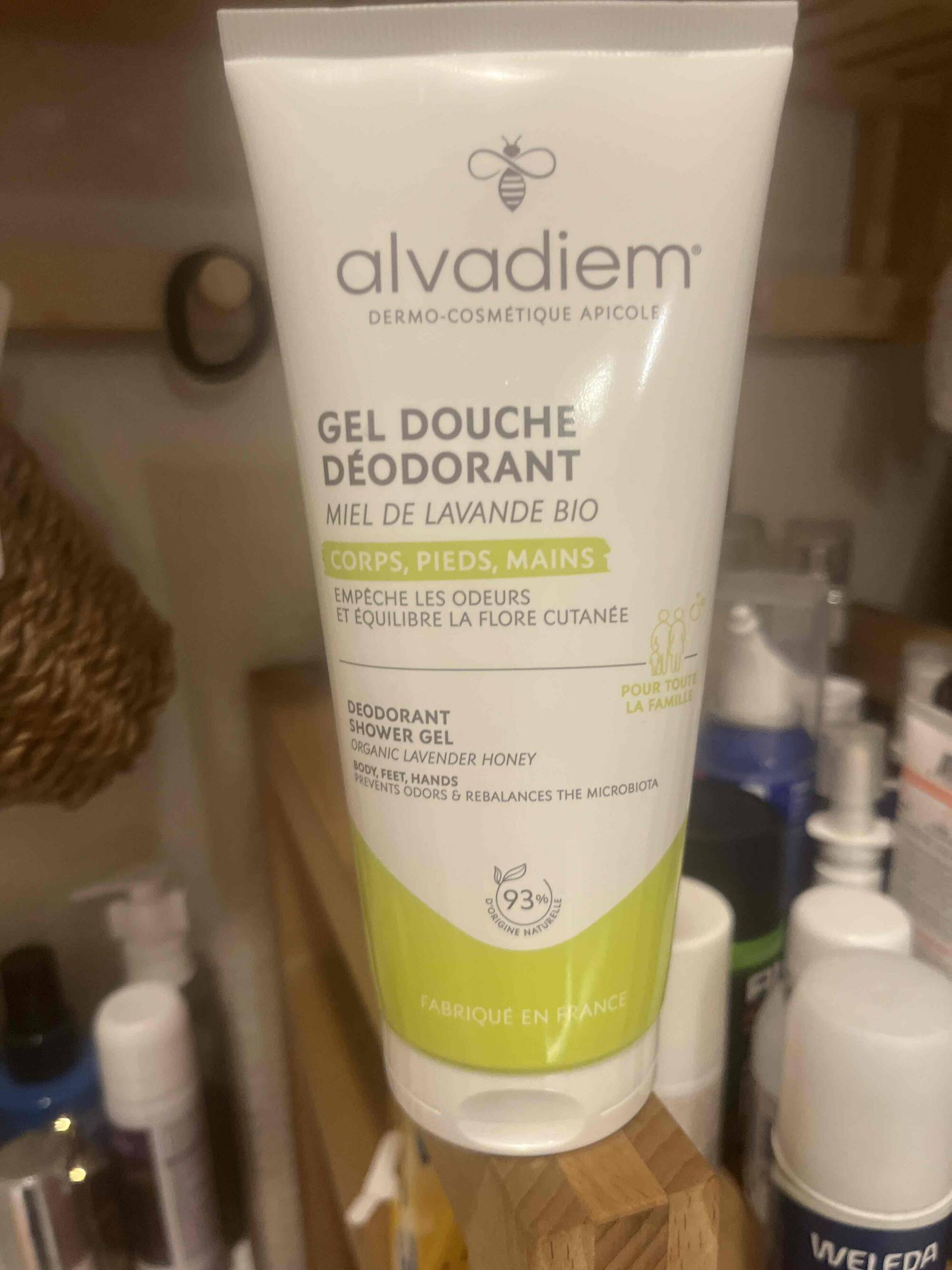 ALVADIEM - Gel douche déodorant miel de lavande bio