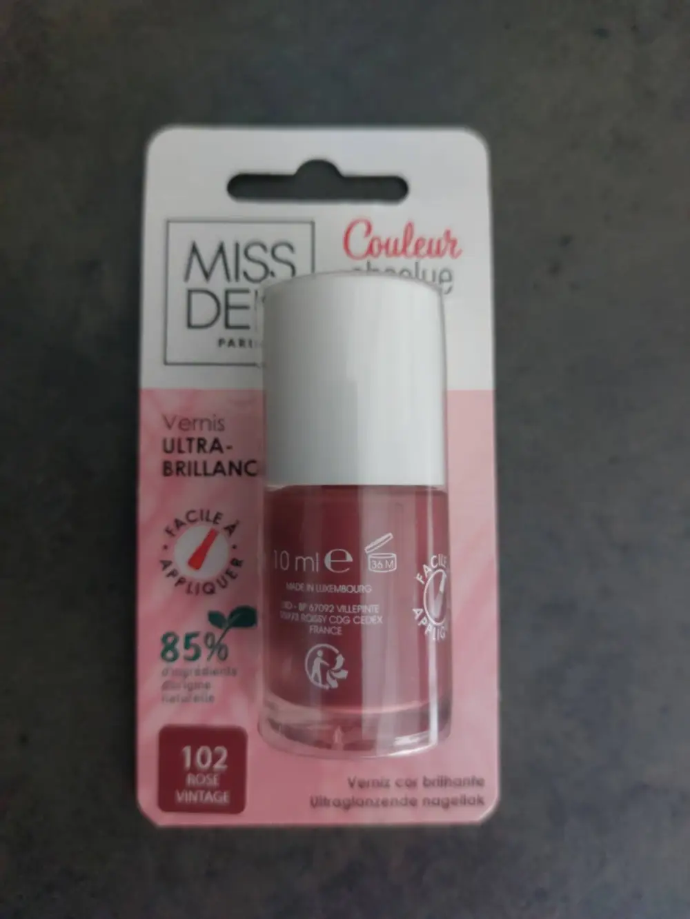 MISS DEN - Vernis ultra-brillance 102 rose vintage