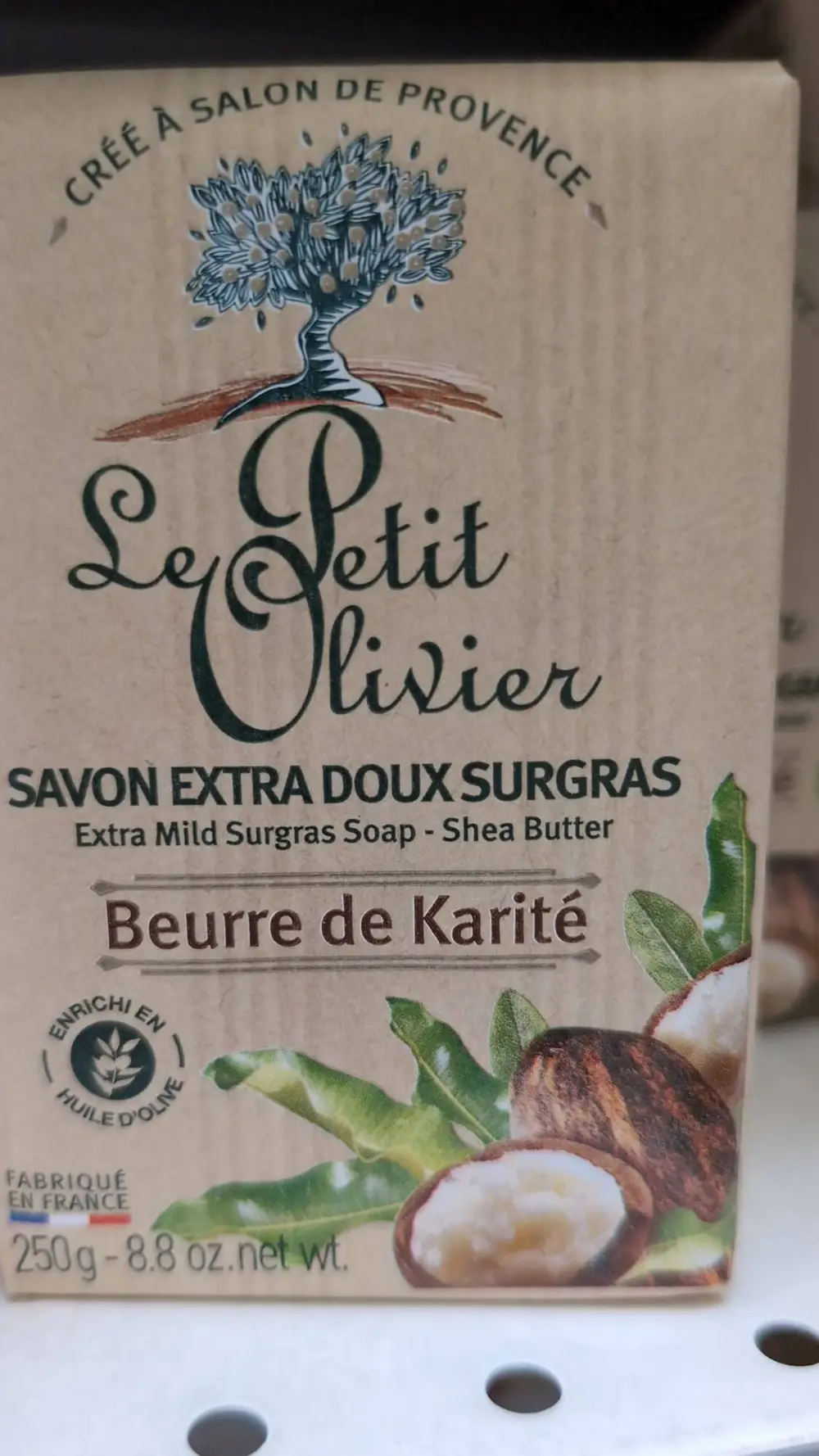 LE PETIT OLIVIER - Beurre de karité - Savon extra doux surgras