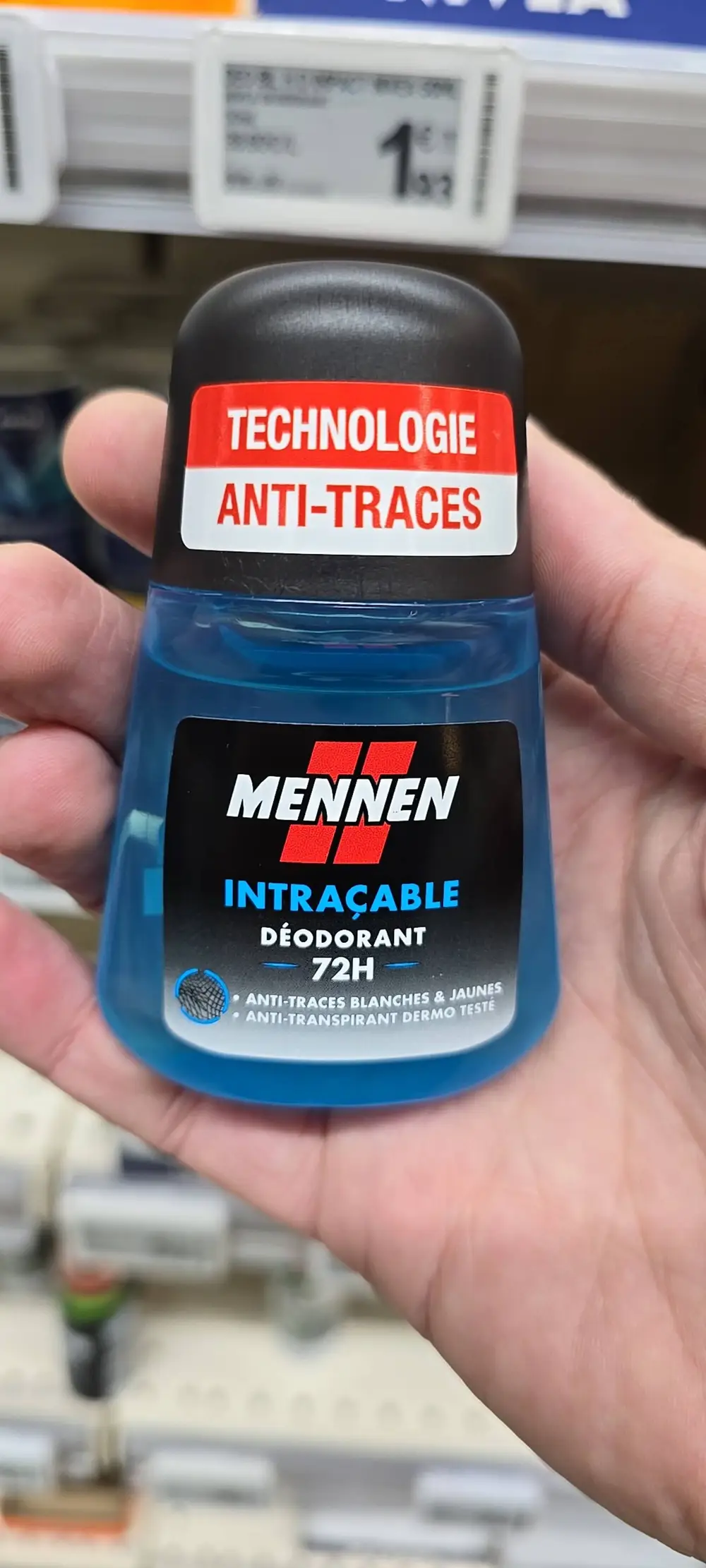 MENNEN - Intraçable - Déodorant 72h