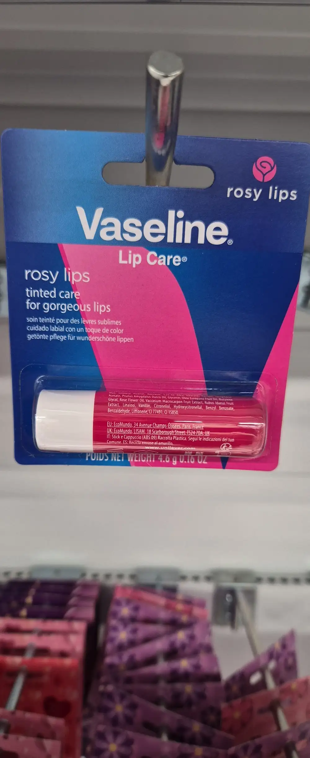 VASELINE - Rosy lips care - Soiin teinté pour des lèvres