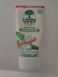 L'ARBRE VERT - Menthe fraîche - Dentifrice fraîcheur