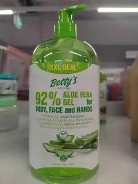 BETTY'S NATURE - 92% Aloe vera gel for body, face and hands