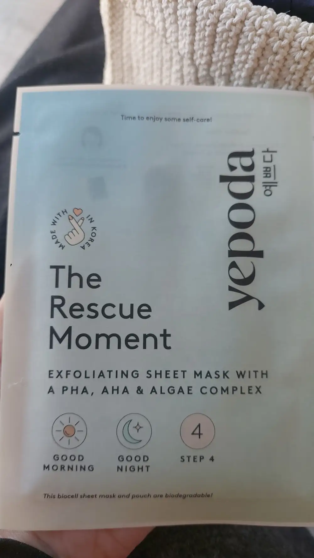 YEPODA - The rescue moment - Exfoliating sheet mask 