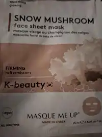 MASQUE ME UP - Show mushroom - Masque visage au champignon des neiges