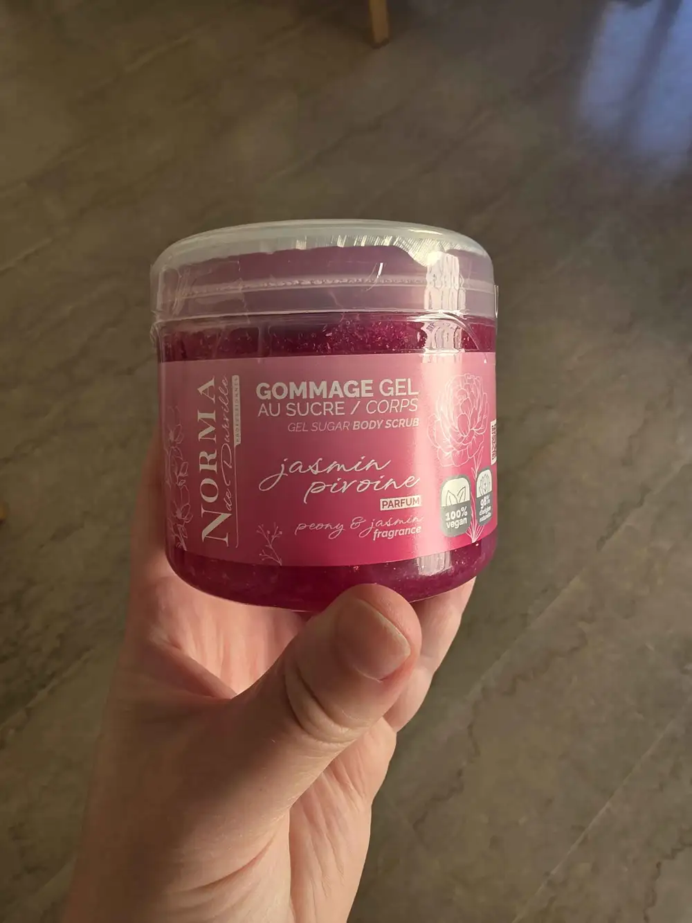 NORMA DE DURVILLE - Jasmin pivoine - Gommage gel au sucre corps