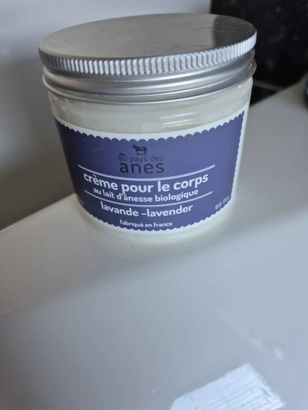 AU PAYS DES ÂNES - Crème pour le corps au lait d'ânesse biologique lavande 