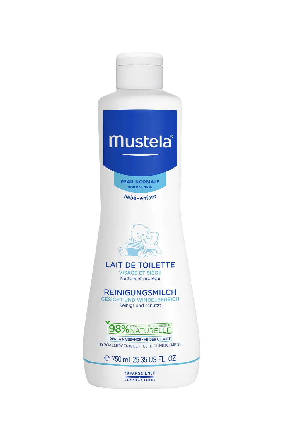 MUSTELA - Lait de toilette - Peau normale 750ml