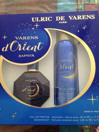 ULRIC DE VARENS - Varens d'Orient Saphir - Eau de parfum et Déodorant