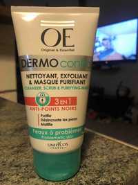 OE - Dermo control - 3en1 Nettoyant exfoliant & masque purifiant