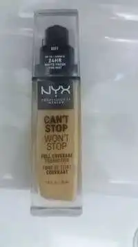 NYX - Can't stop - Fond de teint couvrant