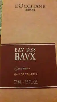 L'OCCITANE - Homme - Eav des Bavx - Eau de toilette