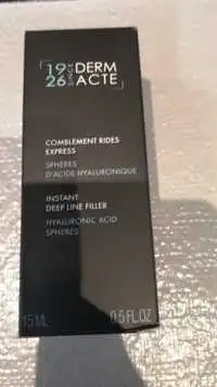 DERM ACTE - Comblement rides express
