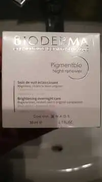 BIODERMA - Pigmentbio - Soin de nuit éclaircissant