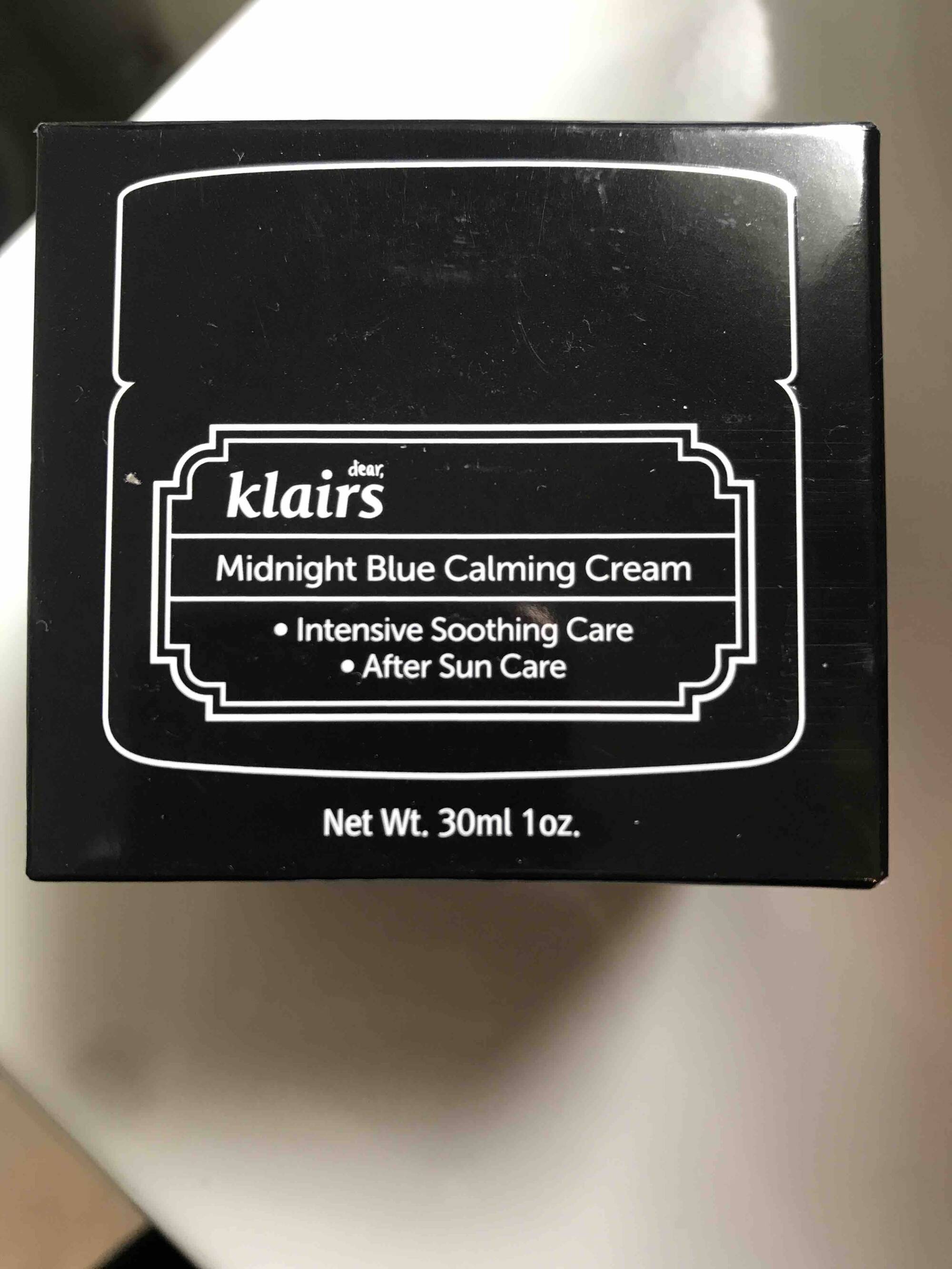 KLAIRS - Midnight blue calming cream - After Sun Care