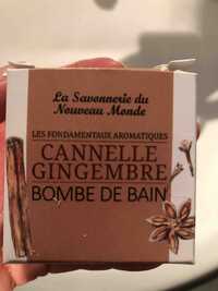 LA SAVONNERIE DU NOUVEAU MONDE - Cannelle gingembre - Bombe de bain