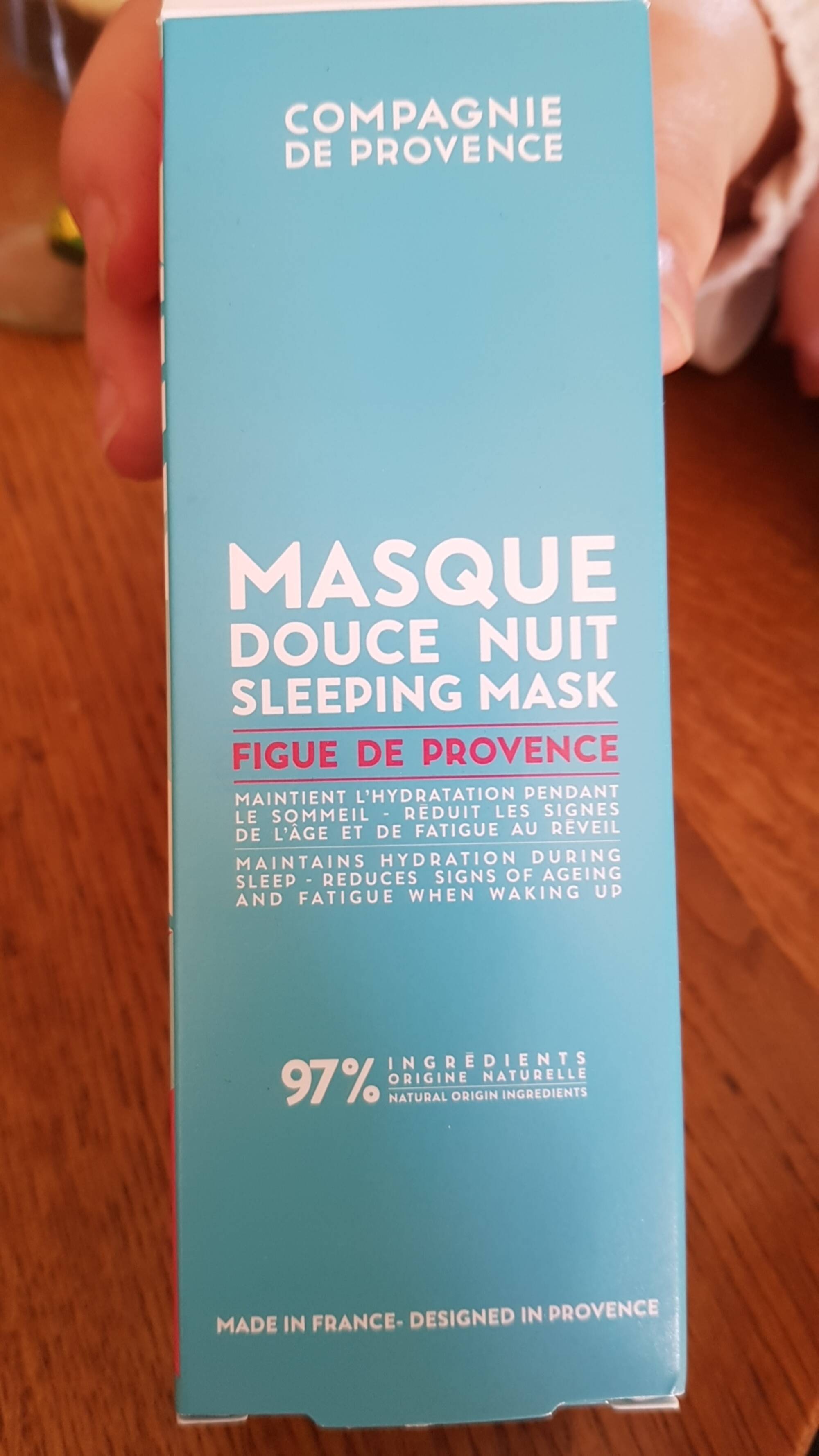 COMPAGNIE DE PROVENCE - Figue de Provence - Masque douce nuit