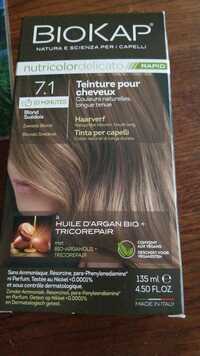 BIOKAP - Nutricolor delicato - Teinture pour cheveux 7.1 blond suédois