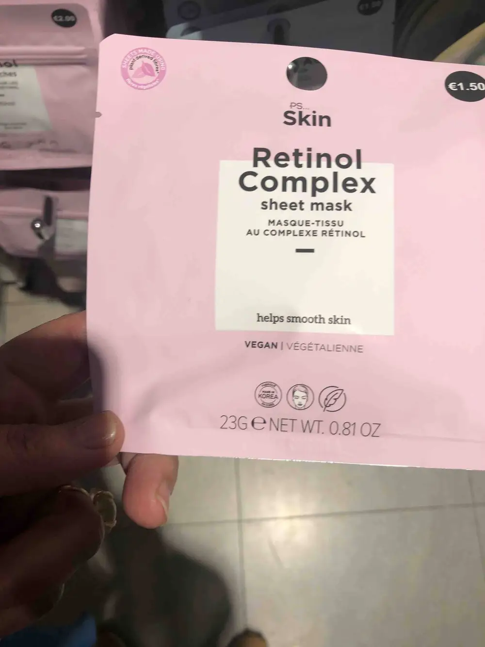 PRIMARK - Retinol complex - Masque-tissu