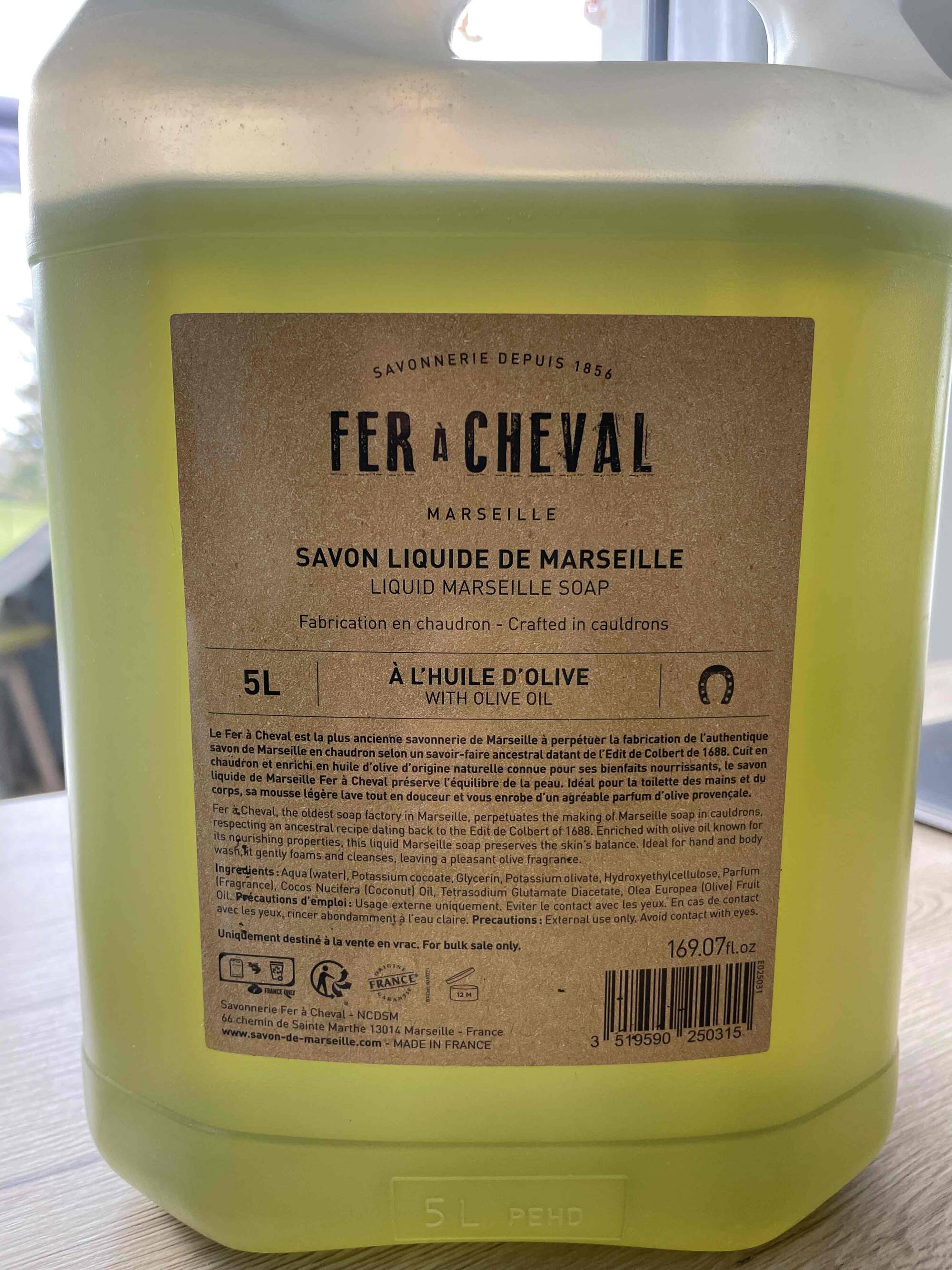 FER À CHEVAL - Savon liquide de Marseille à l’huile d’olive