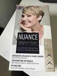 SCHWARZKOPF - Nuance suprême - Coloration ton sur ton spéciale cheveux blancs 9-1 blond clair cendré